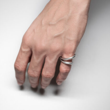 AUGOUSTOS | DOUBLE | 3mm Twist of Modernity – Sterling Silver Ring