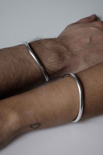 MESAKTI I 5mm | Single Timeless – Minimalist Silver Bangle