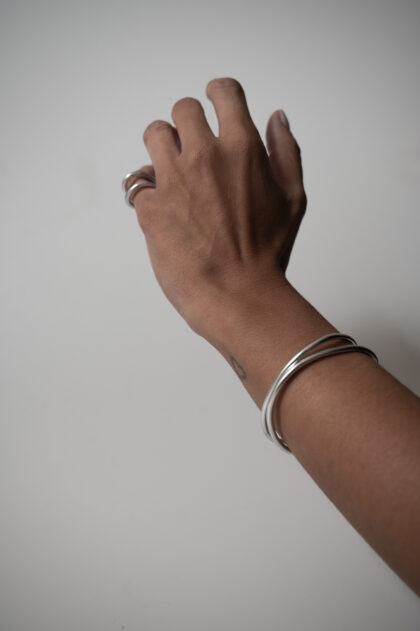 IKARIA | DOUBLE |3mm | Harmony – Silver Bangle