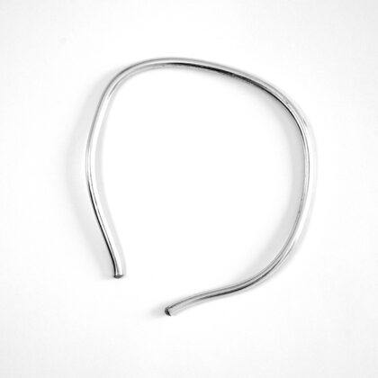 KYMA | 5mm | Fluid Grace – Sculptural Silver Necklace