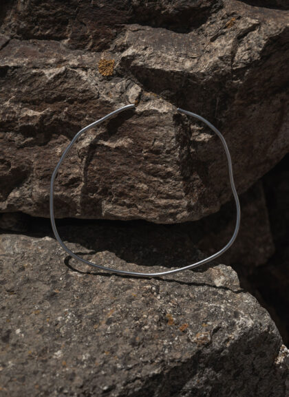 ZEFIROS | 4mm | Sculptural Silver Necklace