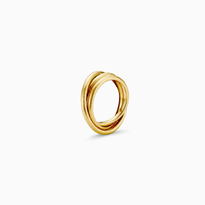 AUGOUSTOS | TRIPLE | 3mm | Intertwined Harmony – Sculptural Gold Ring