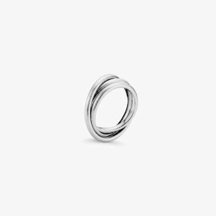 AUGOUSTOS | TRIPLE | 3mm | Intertwined Harmony – Sculptural Silver Ring