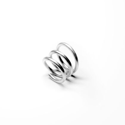 TRIPLE FLOW | 3mm | Sculptural Silver Ring