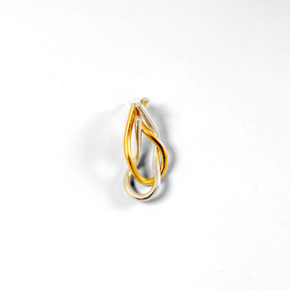 AGKALIA | 3mm | Circle of Motion – Sculptural Gold and Silver Necklace