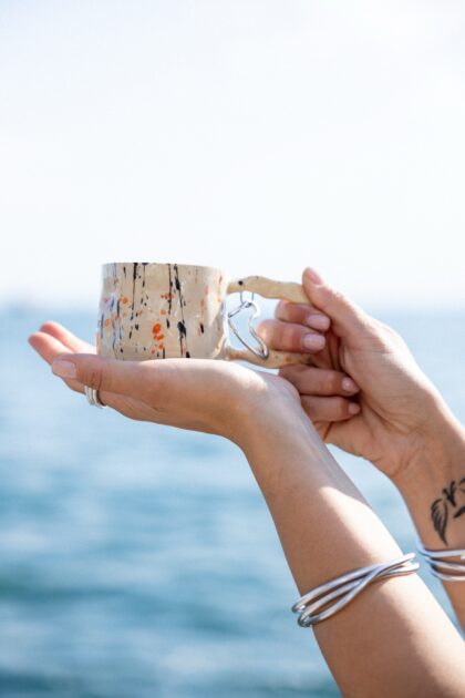 The Sunset Splatter Ceramic Mug